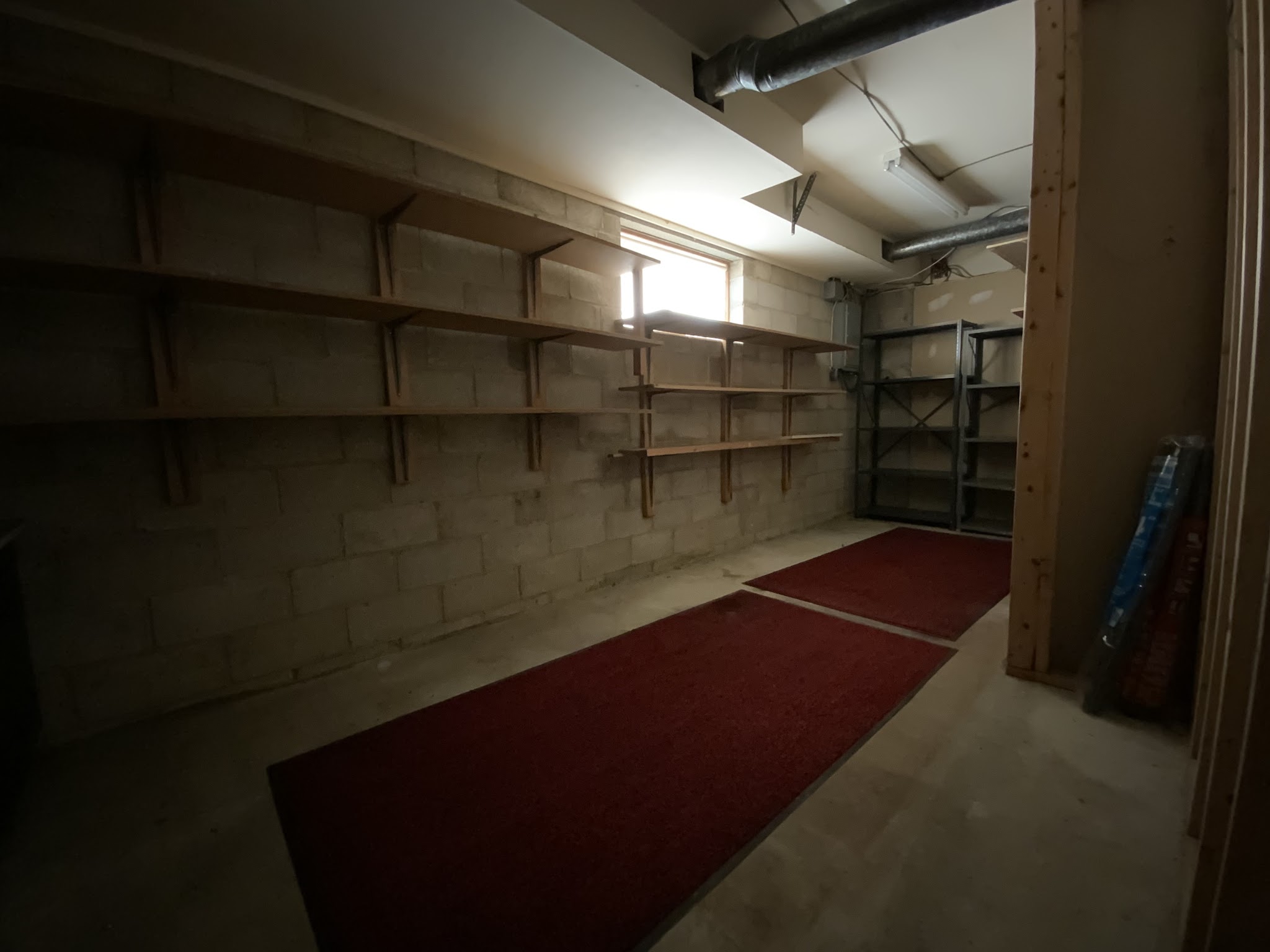 Basement remodel before